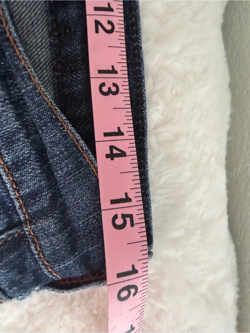 Vintage 7 For All Mankind Blue Denim low Rise Flare Jeans -31 - Picture 9 of 11